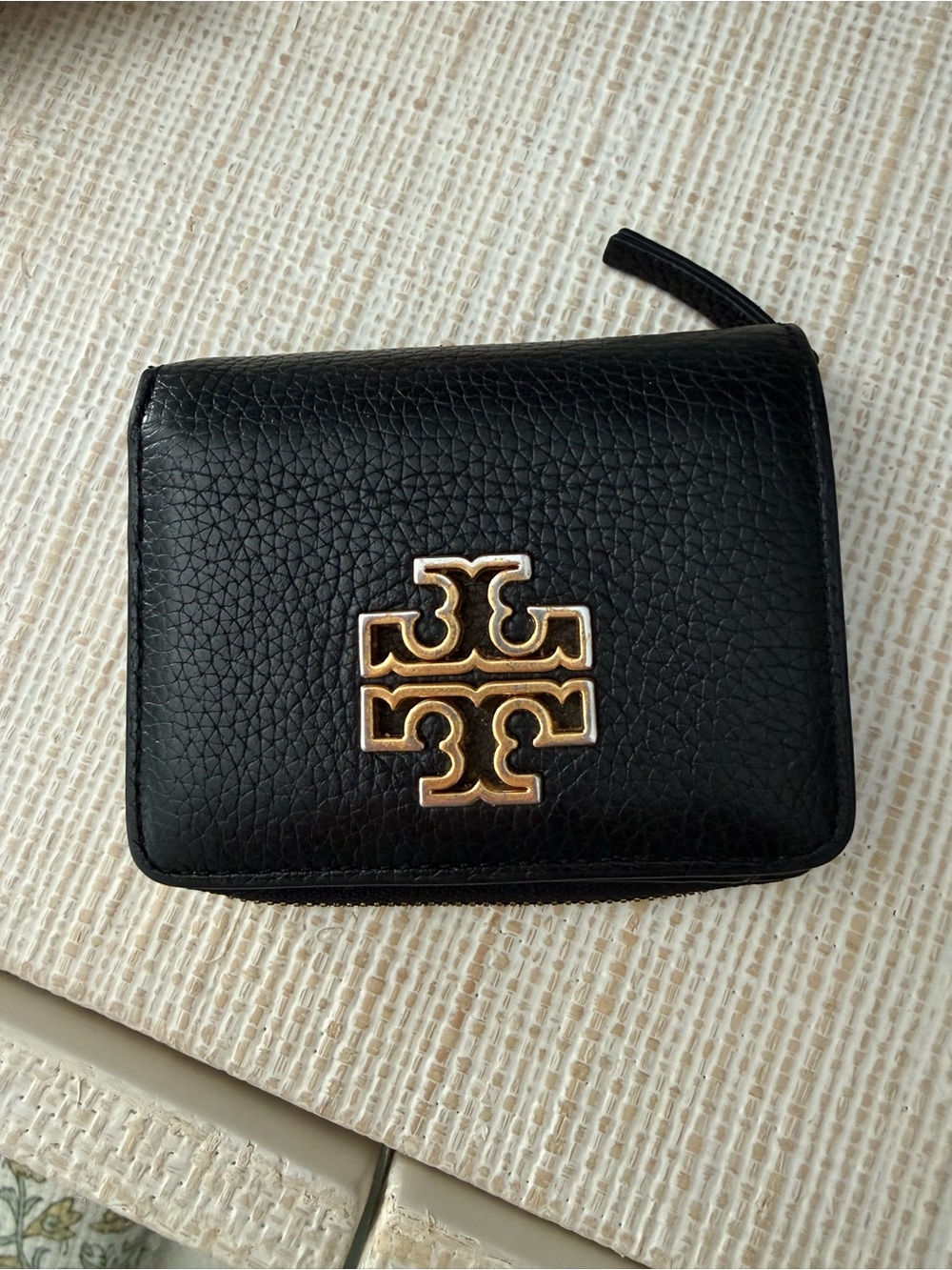 Tory Burch Britten Mini Wallet with Gold Logo